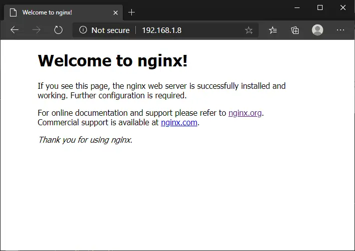 Nginx Sample Site